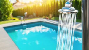 higiene en duchas de piscinas